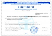 Certificate attesting participation in the inter-laboratory comparison test