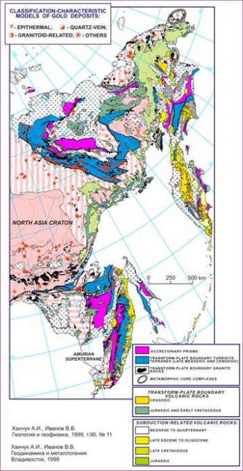 Зоны выполнения работ по направлению - Платиноносные рудообразующие системы зоны переходы континент-океан