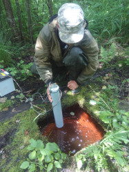 Measurement of radon emanation in the Alchan spring water, Khabarovsk Krai, by Leading Researcher G.A. Chelnokov