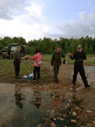 Fieldwork at the thermal mineral springs of the Russian Far East as part of the joint investigations with the Japanese colleagues (Khabarovsky Krai, August 2018)
