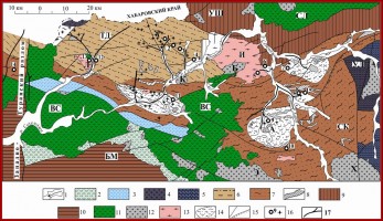 We have improved the standards of evaluation of prospectivity of underexplored territories for determination of endogenous precious metal mineralization of different formation type on the basis of research into geologically geophysical positions, structure, development staging and correlations of orogenic magmatism with occurrence of gold ore-loosen districts of margins of the Northern-Asian craton